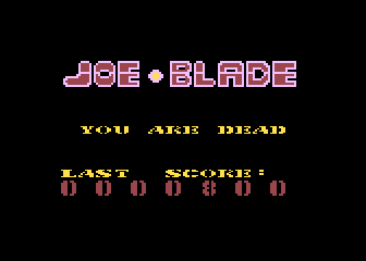 Joe Blade screenshot 4 for Amiga